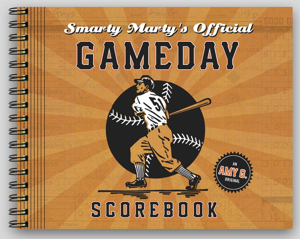 Smarty Marty's Official Gameday baseball Scorebook.